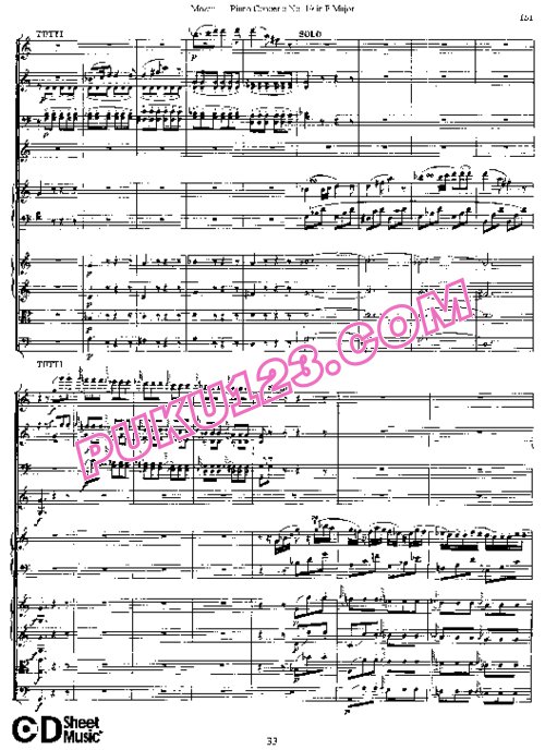 天天钢琴网-免费下载19.Mozart - Piano Concerto No.19 in F Major K.459 - Full Score