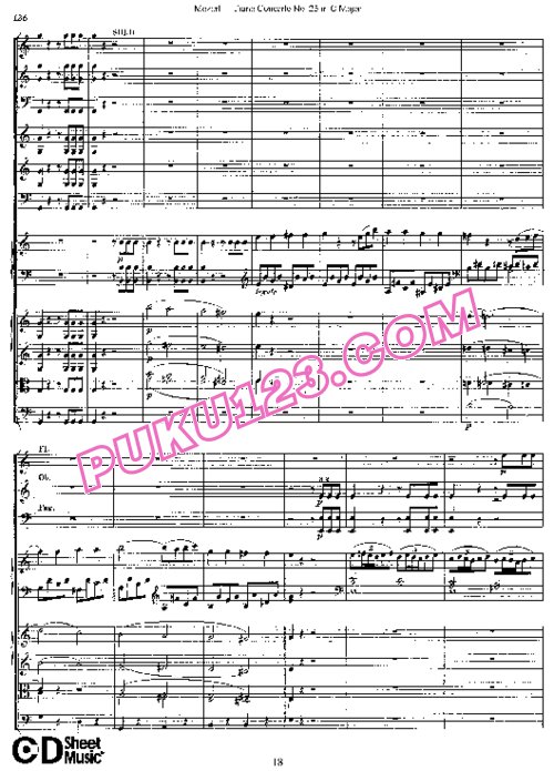 天天钢琴网-免费下载25.Mozart - Piano Concerto No.25 in C Major K.503 - Full Score