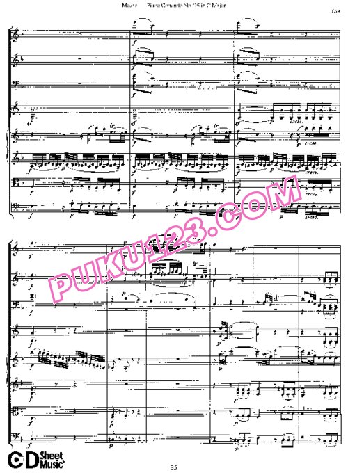 天天钢琴网-免费下载25.Mozart - Piano Concerto No.25 in C Major K.503 - Full Score