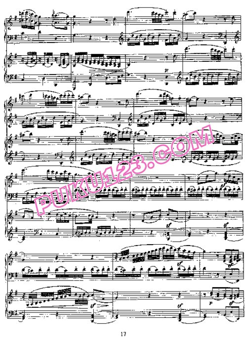 天天钢琴网-免费下载Mozart - Sonata for Piano Duet in D K.448 双钢琴