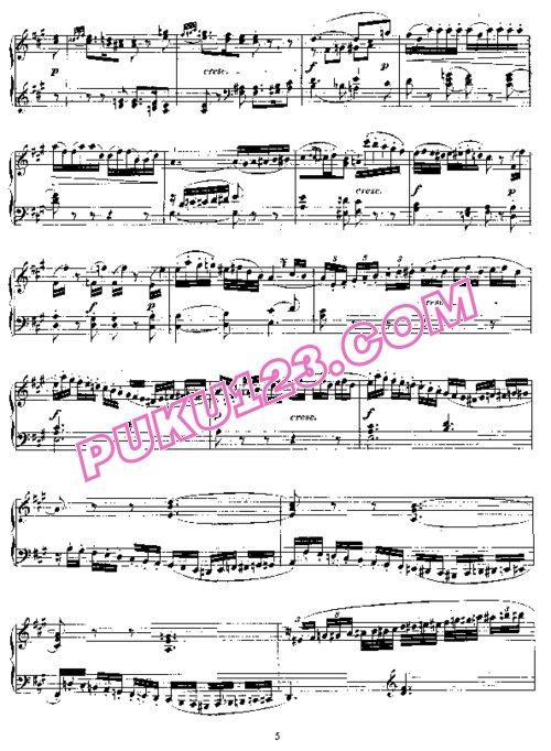 天天钢琴网-免费下载Mozart - KV 511 - Rondo A minor