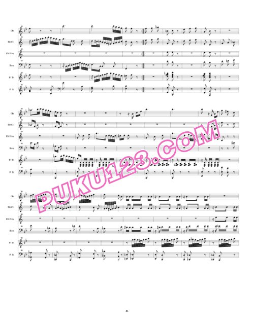 天天钢琴网-免费下载Mozart - Quintet for Piano, Oboe, Clarinet, Horn and Bassoon, K.452