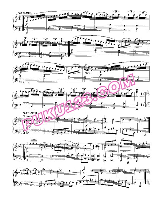天天钢琴网-免费下载Mozart - Variations on Ah!Vous-dirai-je,maman K.265
