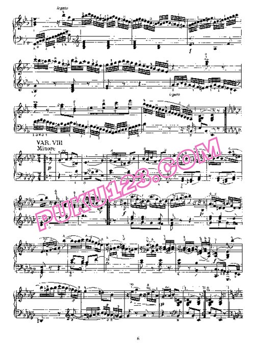 天天钢琴网-免费下载Mozart - 12 variations Je suis Lindor K.354 299a