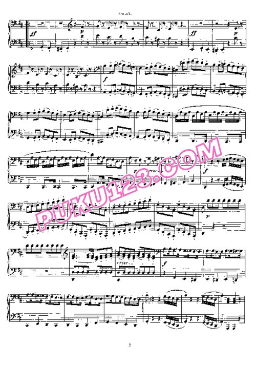 天天钢琴网-免费下载Mozart - Sonata D major K 381 - 2 Piano四手联弹