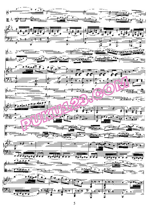 天天钢琴网-免费下载02.Mozart - Piano Trio no.2 in E-flat Major K.498 (Cl)