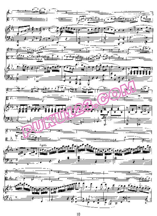 天天钢琴网-免费下载02.Mozart - Piano Trio no.2 in E-flat Major K.498 (Cl)