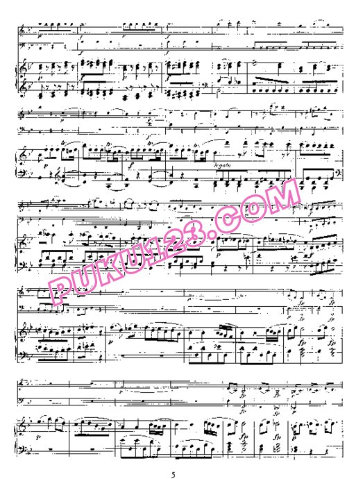 天天钢琴网-免费下载07.Mozart - Divertimento in B-flat Major for Piano Trio K.254