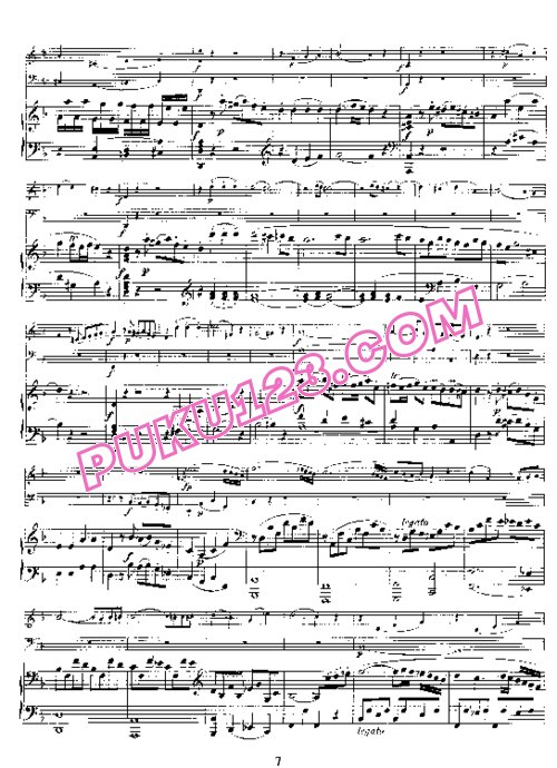 天天钢琴网-免费下载08.Mozart - 3 Piano Trio Movements in d Minor K.442