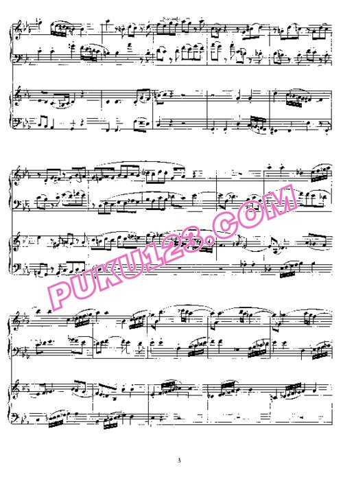 天天钢琴网-免费下载Mozart - Fugue in c Minor KV.426 - 2 Pianos