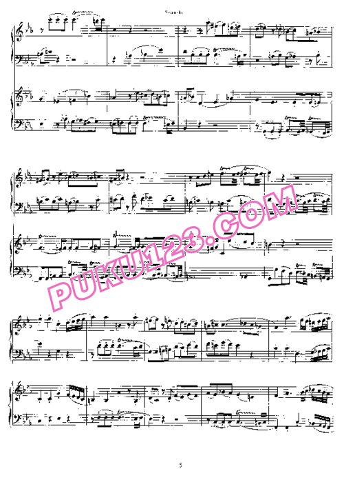 天天钢琴网-免费下载Mozart - Fugue in c Minor KV.426 - 2 Pianos