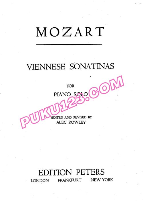 天天钢琴网-免费下载Mozart - 6 Viennese Sonatinas K.439b