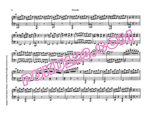 天天钢琴网-免费下载Mozart - Sonata for Piano Duet in C Major K.19d 四手联弹