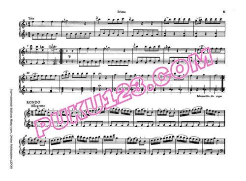 天天钢琴网-免费下载Mozart - Sonata for Piano Duet in C Major K.19d 四手联弹