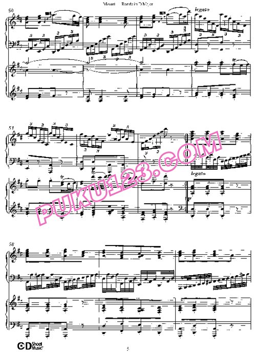 天天钢琴网-免费下载Mozart - Piano Concerto No.28, Rondo in D Major K.382 - 2 Pianos 双钢琴版