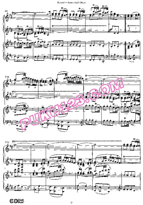 天天钢琴网-免费下载Mozart - Piano Concerto No.28, Rondo in D Major K.382 - 2 Pianos 双钢琴版