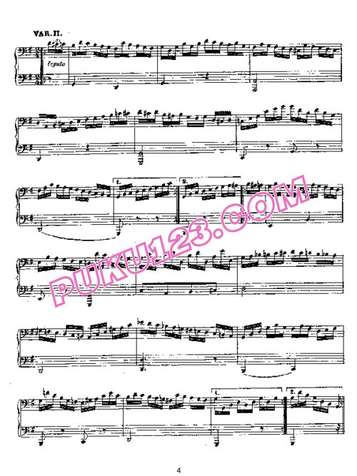 天天钢琴网-免费下载Mozart - Theme and Variations in G Major K.501 - 4 Hands 四手联弹
