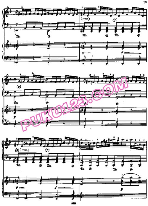 天天钢琴网-免费下载Mozart - Concerto no 1 K 37 - 2 Piano