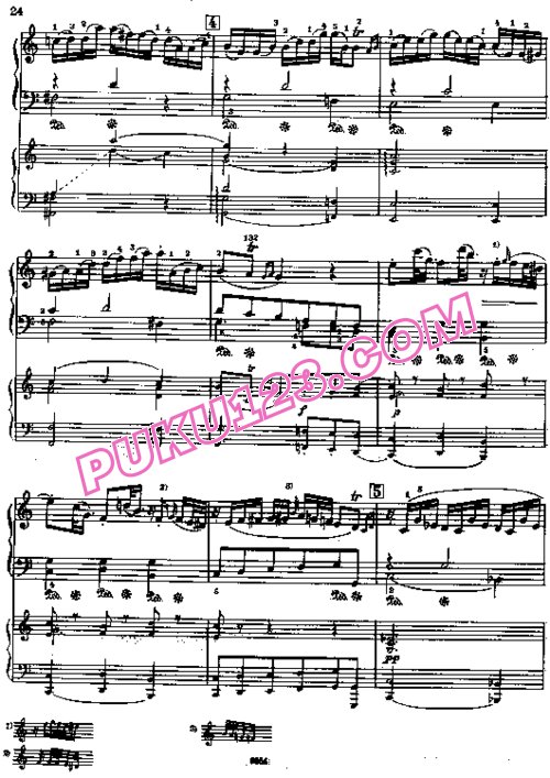 天天钢琴网-免费下载Mozart - Concerto no 1 K 37 - 2 Piano