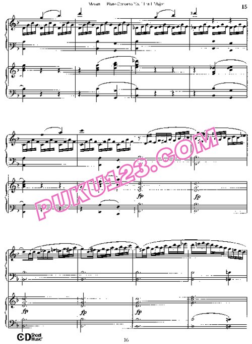 天天钢琴网-免费下载Mozart - Concerto no 11 K 413 - 2 Piano(另外一版)