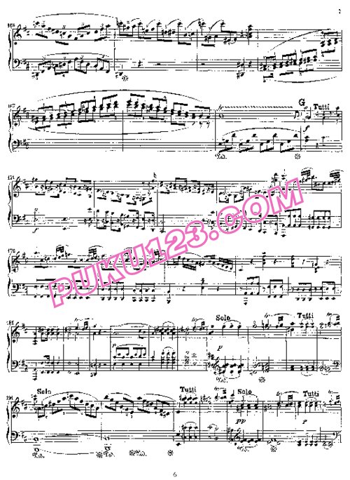 天天钢琴网-免费下载Mozart - Concerto no 16 K 451 - Solo