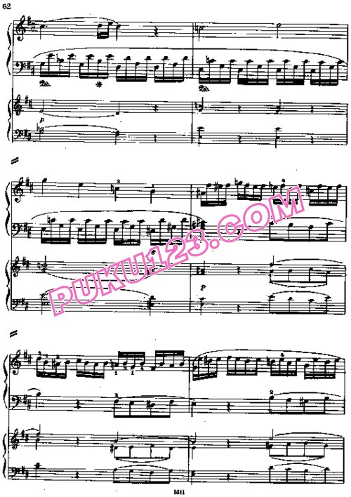 天天钢琴网-免费下载Mozart - Concerto no 5 K 175 - 2 Piano
