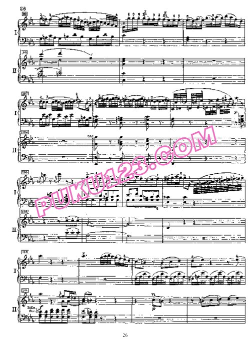 天天钢琴网-免费下载Mozart - Concerto no 9 K 271 - 2 Piano(1)
