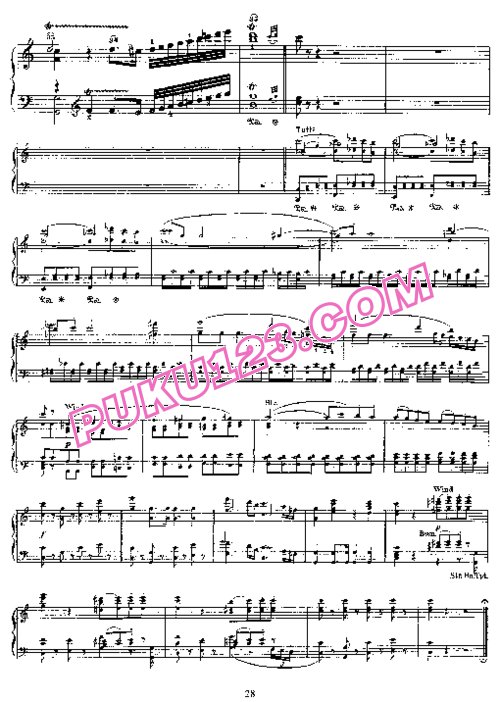 天天钢琴网-免费下载Mozart - Piano Concerto no 21 in C major K 467 - 2 Piano