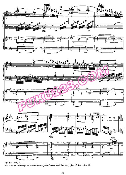 天天钢琴网-免费下载Mozart - Piano Concerto no 22 in E flat major K 482 - 2 Piano