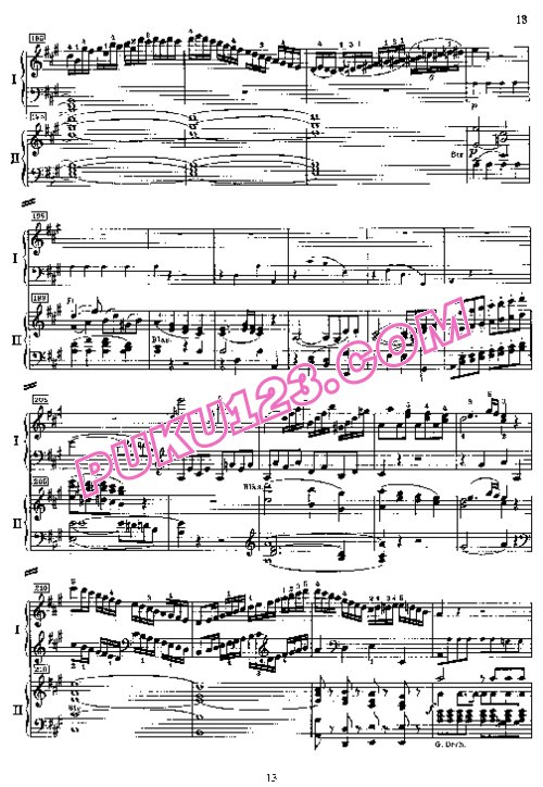 天天钢琴网-免费下载Mozart - Piano Concerto no 23 in A major K 488 - 2 Piano