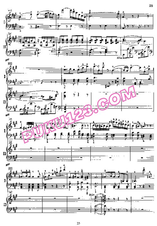 天天钢琴网-免费下载Mozart - Piano Concerto no 23 in A major K 488 - 2 Piano