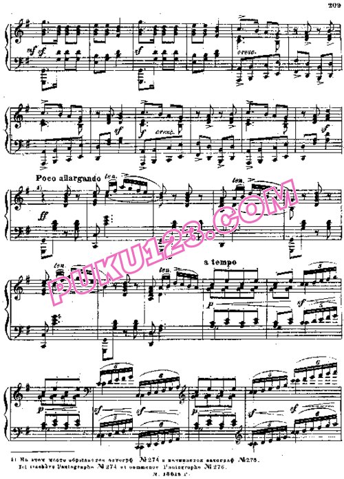 天天钢琴网-免费下载Mussorgsky - Hopak de Jeunes Akraniens Gaillards - 2nd version 作曲家改编钢琴独奏版 2