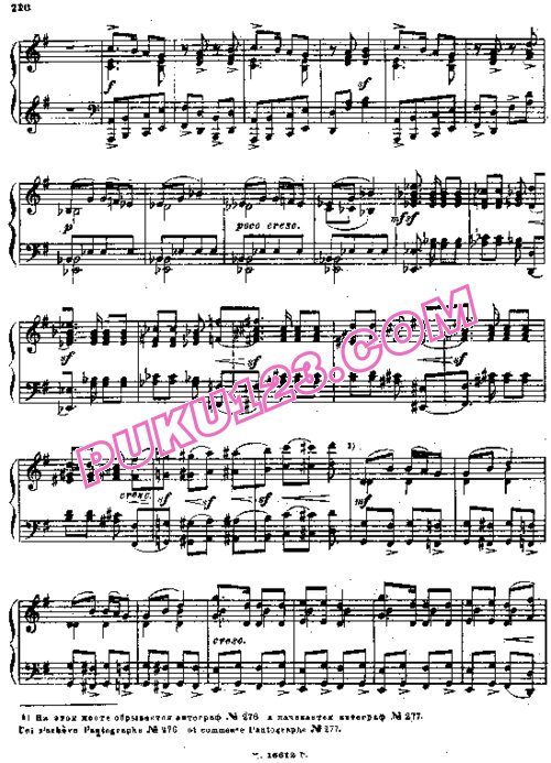 天天钢琴网-免费下载Mussorgsky - Hopak de Jeunes Akraniens Gaillards - 2nd version 作曲家改编钢琴独奏版 2