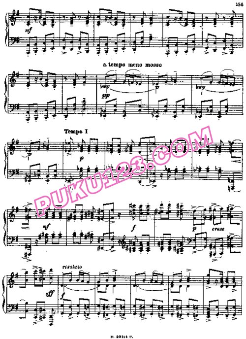天天钢琴网-免费下载Mussorgsky - Rachmaninoff - Gopak 拉赫玛尼诺夫改编钢琴独奏版