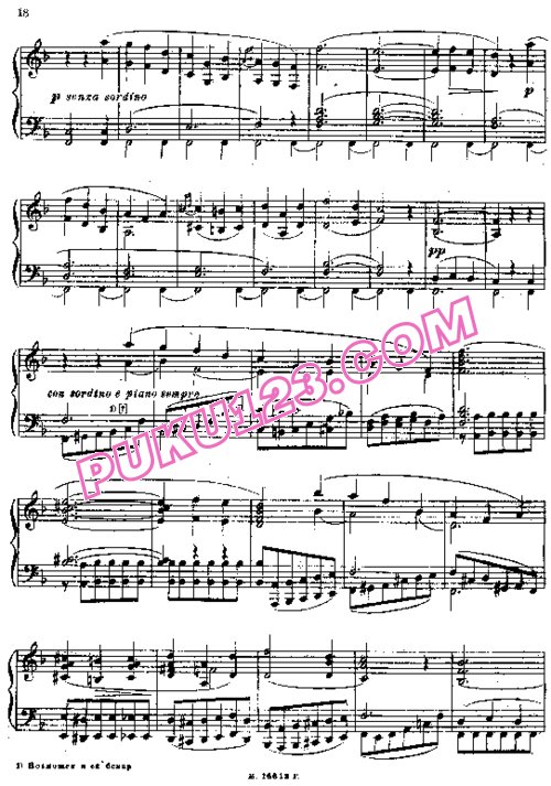 天天钢琴网-免费下载Moussorgsky - Scherzo in c-Sharp Minor - 2nd version 版本 2
