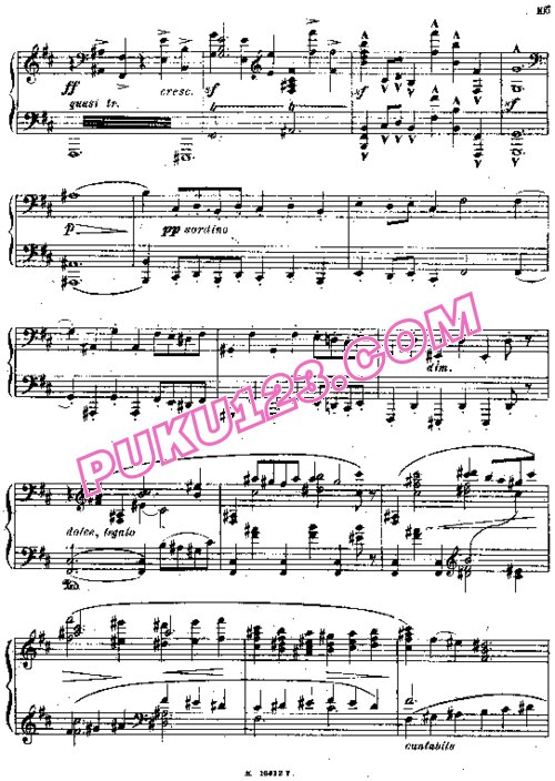 天天钢琴网-免费下载Moussorgsky - Intermezzo Symphonique - 1st version