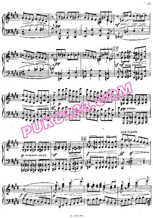 天天钢琴网-免费下载Moussorgsky - Intermezzo Symphonique - 2nd version 作曲家改编钢琴独奏版