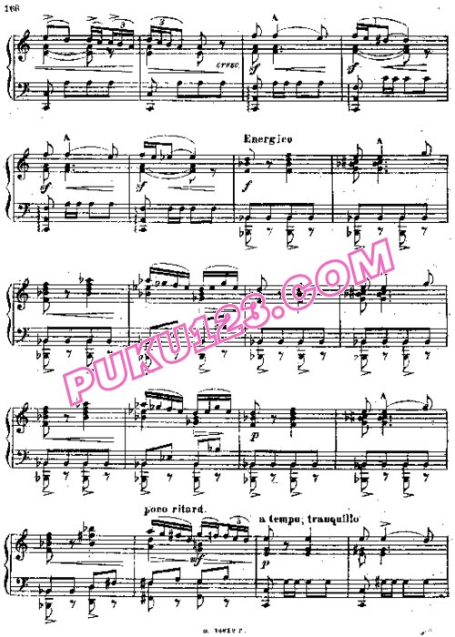 天天钢琴网-免费下载Moussorgsky - Sur La Cote D azur De La Crimee