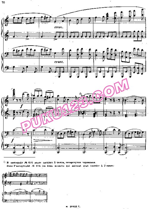 天天钢琴网-免费下载Moussorgsky - Piano Sonata for Four Hands 四手联弹