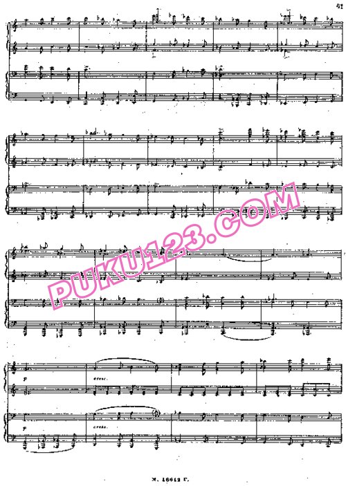 天天钢琴网-免费下载Moussorgsky - Piano Sonata for Four Hands 四手联弹
