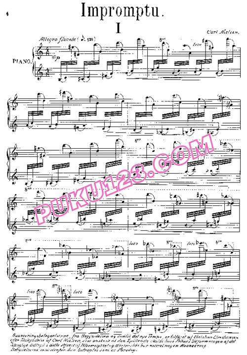天天钢琴网-免费下载Nielsen - 3 Pieces Op.59
