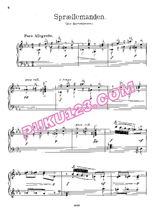 天天钢琴网-免费下载Nielsen - Humorous Bagatelles Op.11