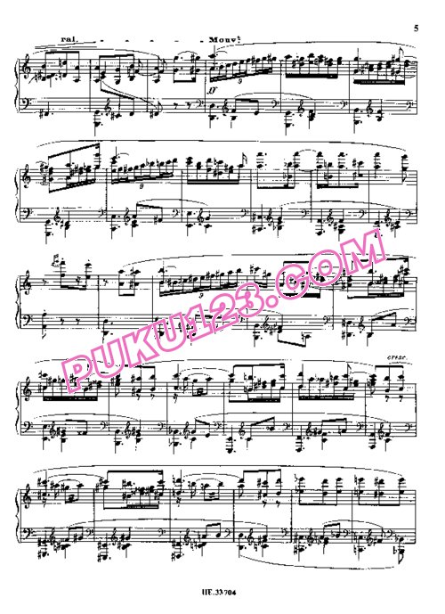 天天钢琴网-免费下载Ibert - Valse From L eventail de Jeanne