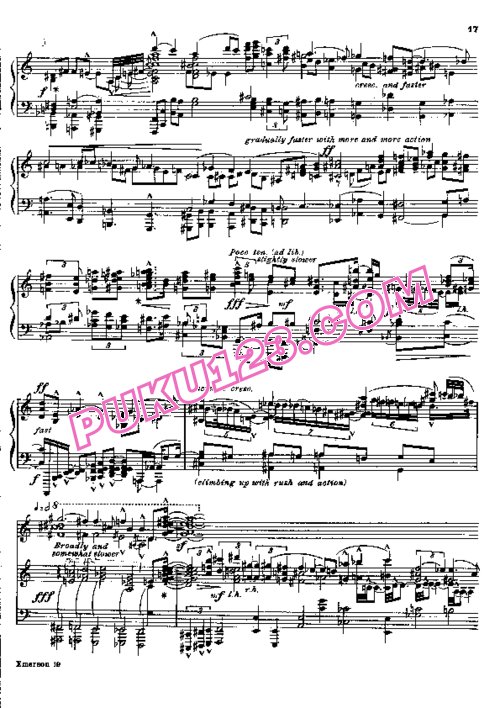 天天钢琴网-免费下载Ives - Piano Sonata No.2 Concord, Mass, 1840-1860