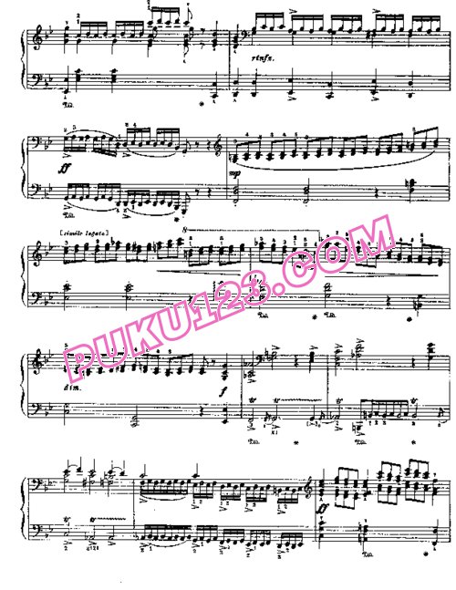 天天钢琴网-免费下载Liszt - Haendel - Sarabande et Chaconne (extrait de Almira) 李斯特改编钢琴独奏版