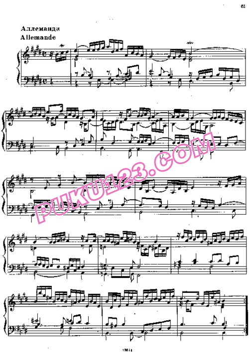 天天钢琴网-免费下载Handel - Suite No.5 in E Major HWV 430