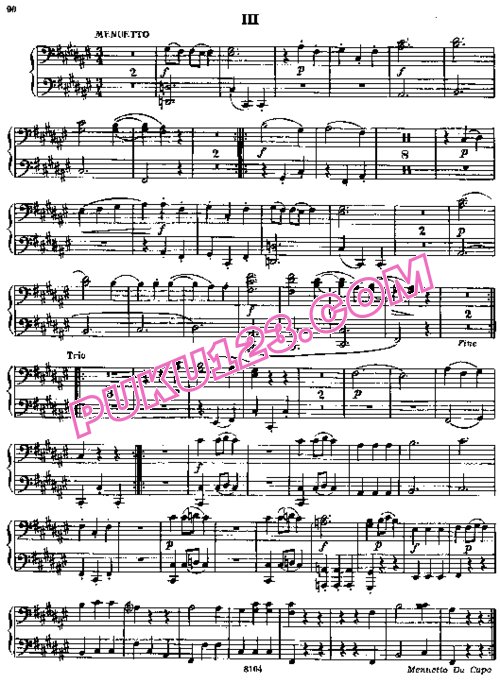 天天钢琴网-免费下载Haydn - Symphony No.45 in f Sharp Minor, Farewell - Quatre Mains 四手联弹版