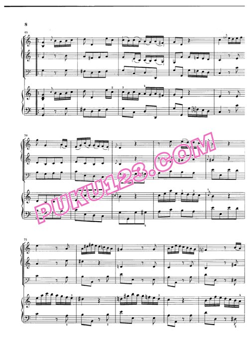 天天钢琴网-免费下载Haydn - Concerto in C, piano and stringtrio Partitura 钢琴与弦乐三重奏版