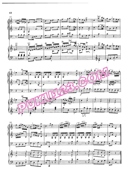 天天钢琴网-免费下载Haydn - Concerto in C, piano and stringtrio Partitura 钢琴与弦乐三重奏版