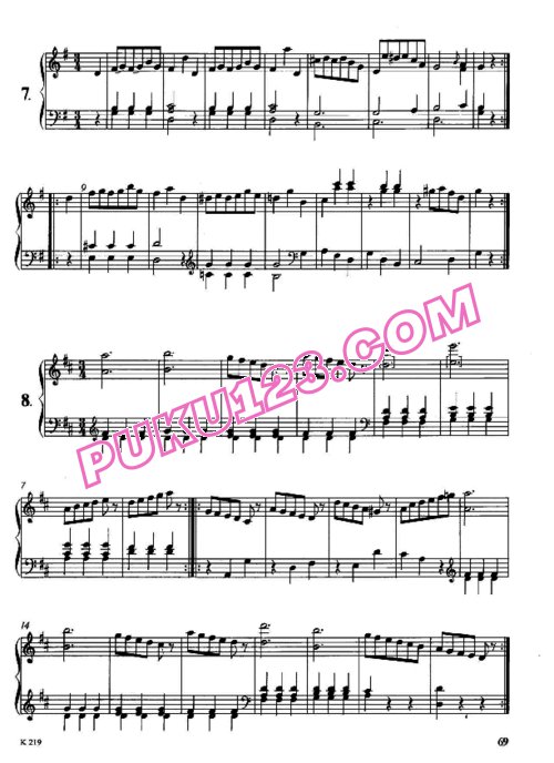 天天钢琴网-免费下载Haydn - 12 German Dances